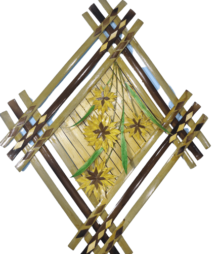 Bamboo Wall Decor Hanging Artificial Flower