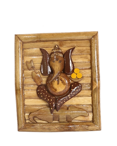 Divine Harmony Bamboo Ganesha Frame