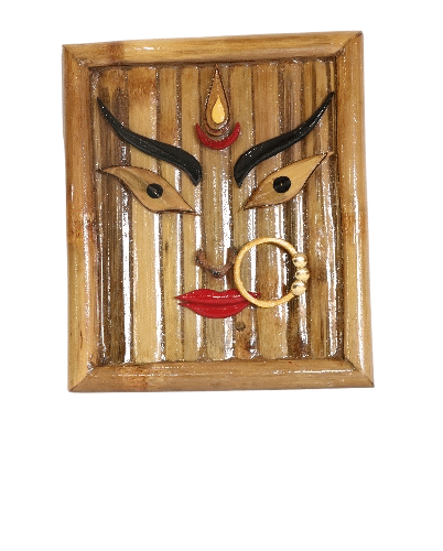 Divine Bamboo Durga Wall Hanging
