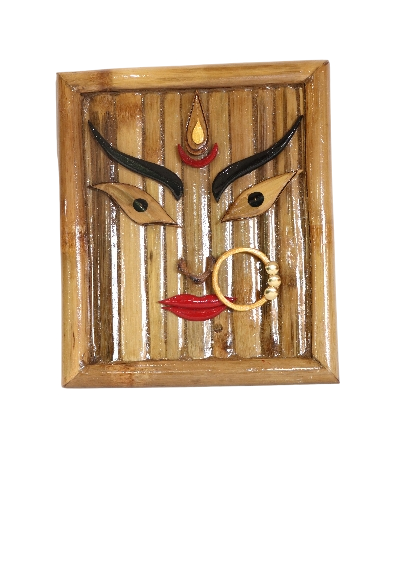 Divine Bamboo Durga Wall Hanging