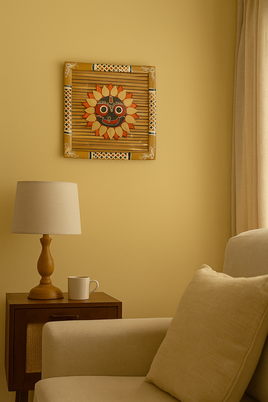 Bamboo Lord Jagannath Wall Hanging (Small) - Image 2