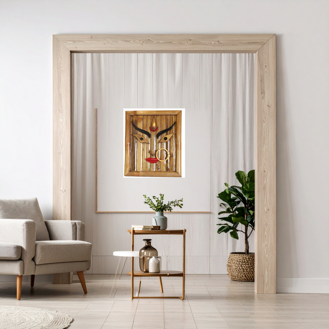 Divine Bamboo Durga Wall Hanging - Image 2